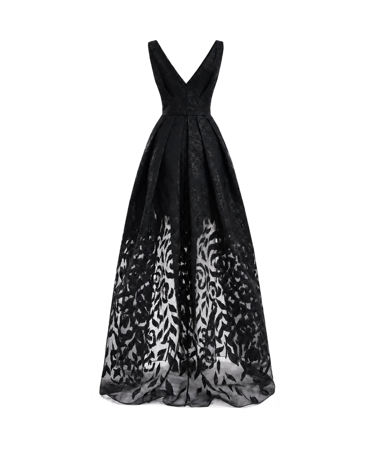 V-Neck Jacquard Dress