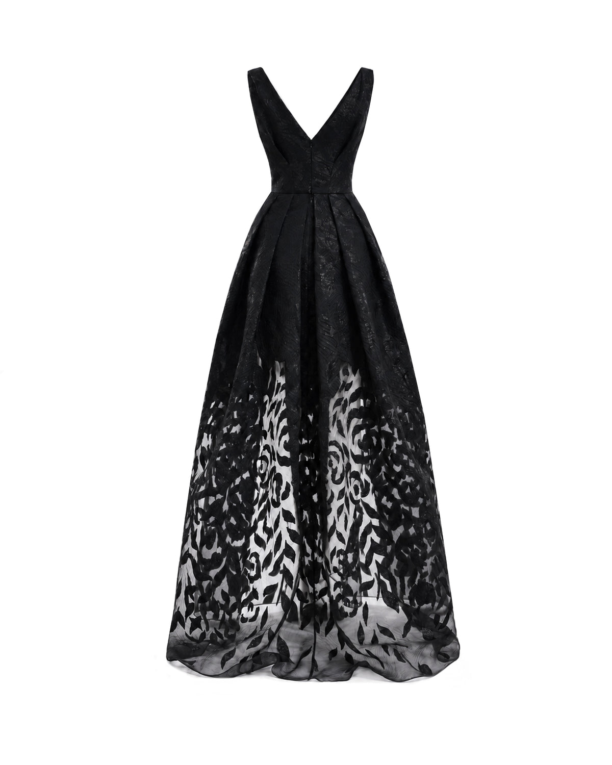V-Neck Jacquard Dress