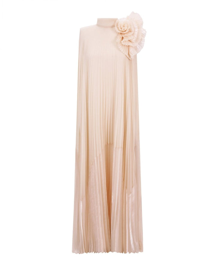 Embellished Draped Flower Kaftan - Gemy Maalouf