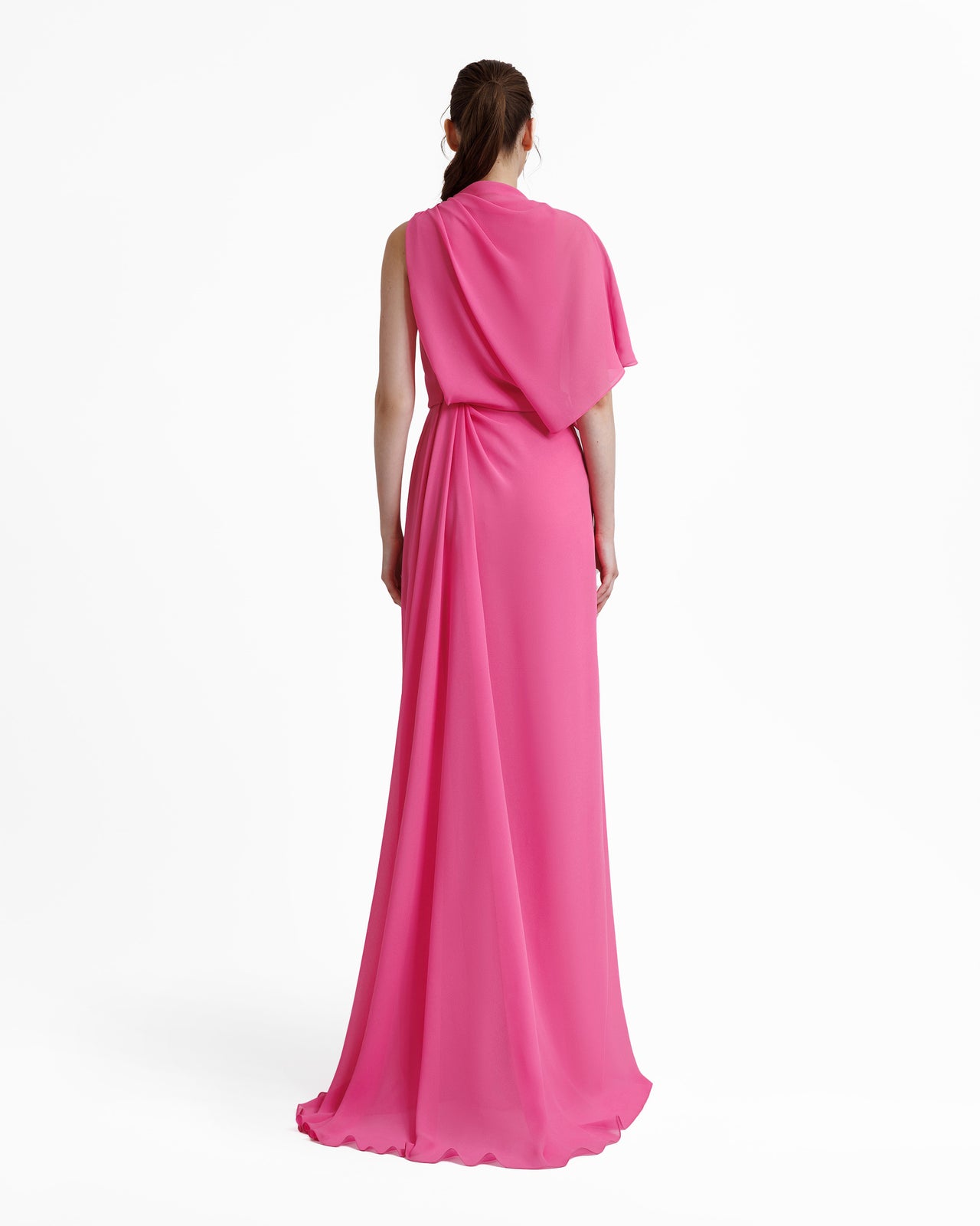 Gemy Maalouf | Evening dresses | Asymmetrical Draped Pink Dress Gemy Maalouf | Evening dresses | Asymmetrical Draped Pink Dress