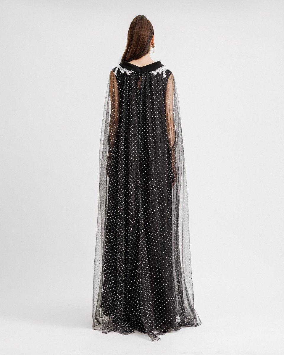 Fold - over Neckline Kaftan - Gemy Maalouf