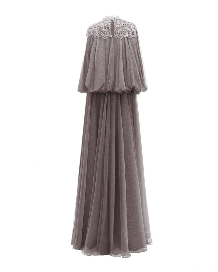 Loose - Cut Grey Kaftan - Gemy Maalouf