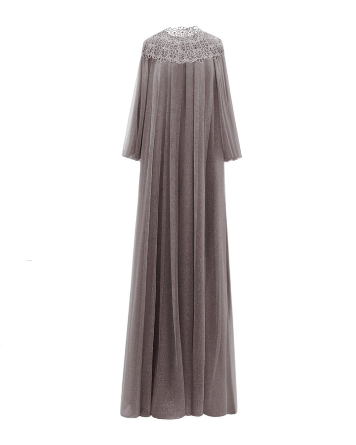 Loose - Cut Grey Kaftan - Gemy Maalouf