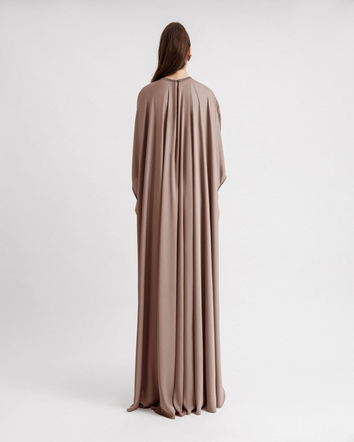 Taupe Kaftan - Gemy Maalouf