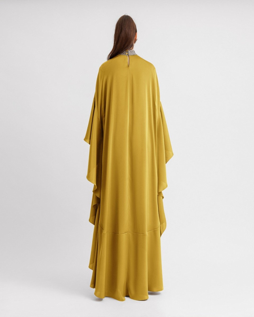 Beaded Collar Kaftan - Gemy Maalouf