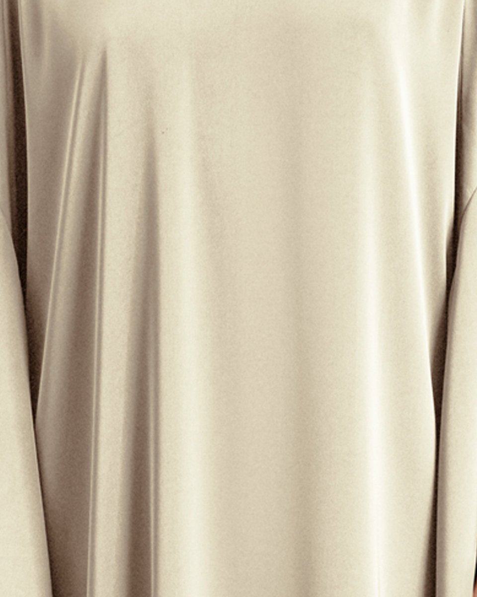 Beaded Cream Kaftan - Gemy Maalouf