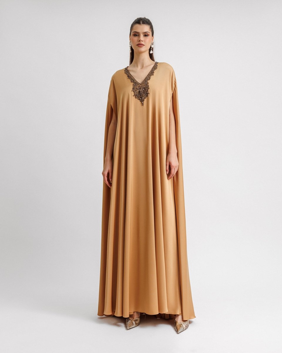 V - neckline Kaftan - Gemy Maalouf