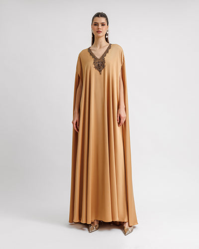 V-neckline Kaftan Dress