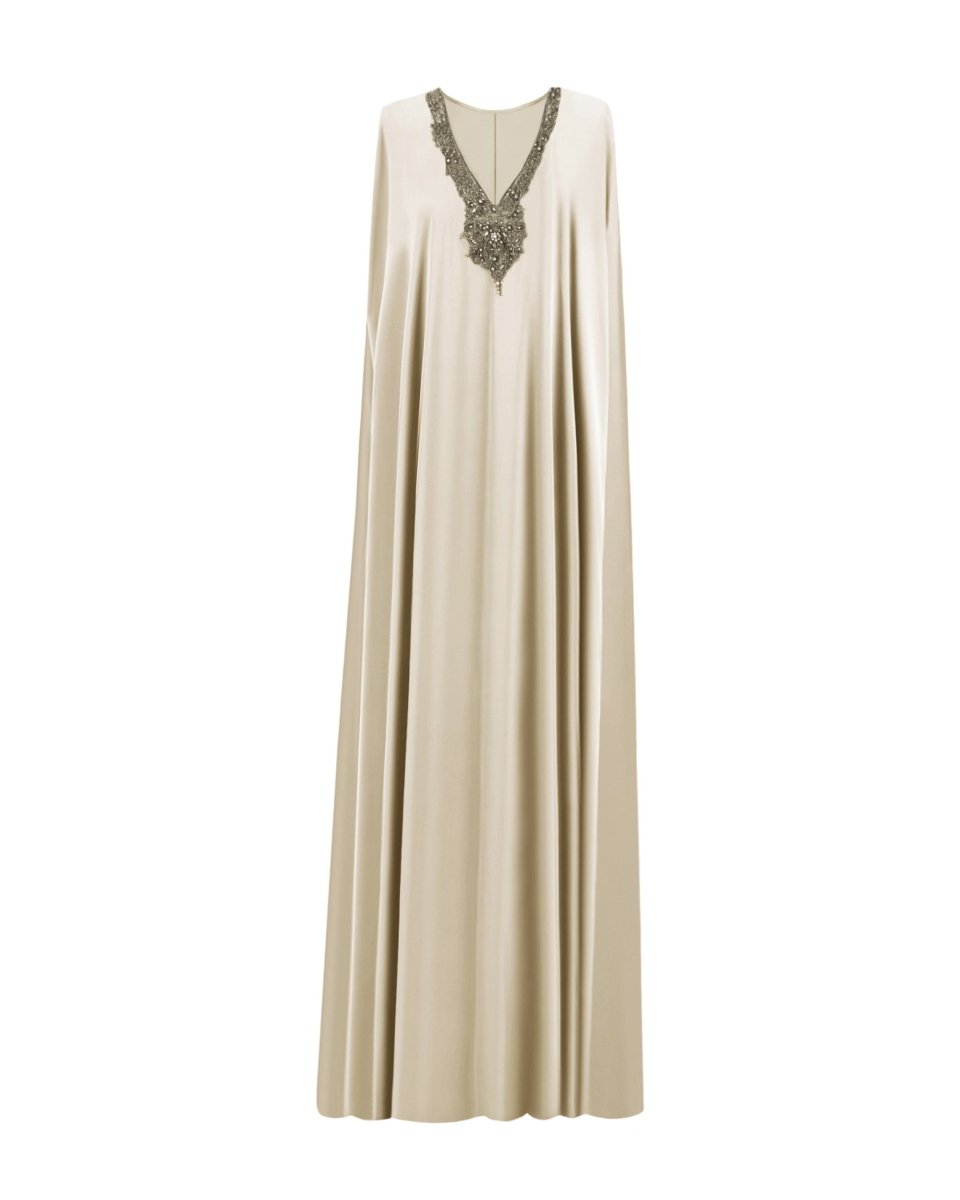 V - neckline Kaftan - Gemy Maalouf
