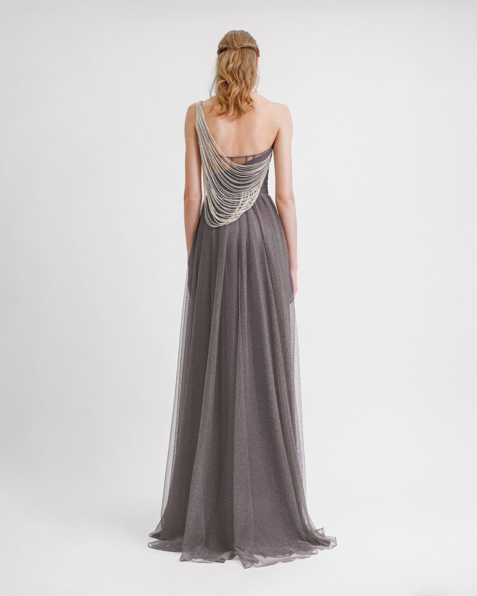 One - shoulder Draped Dress - Gemy Maalouf