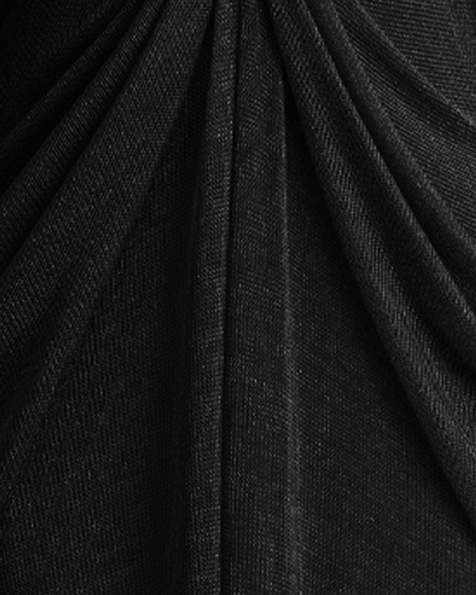 V - Neckline Draped Dress - Gemy Maalouf