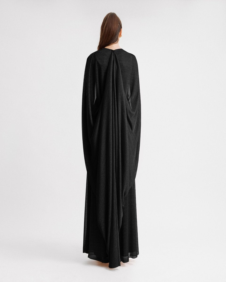 V - Neckline Draped Dress - Gemy Maalouf