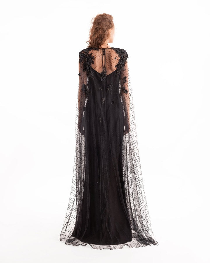 Draped Cape - like Dress - Gemy Maalouf