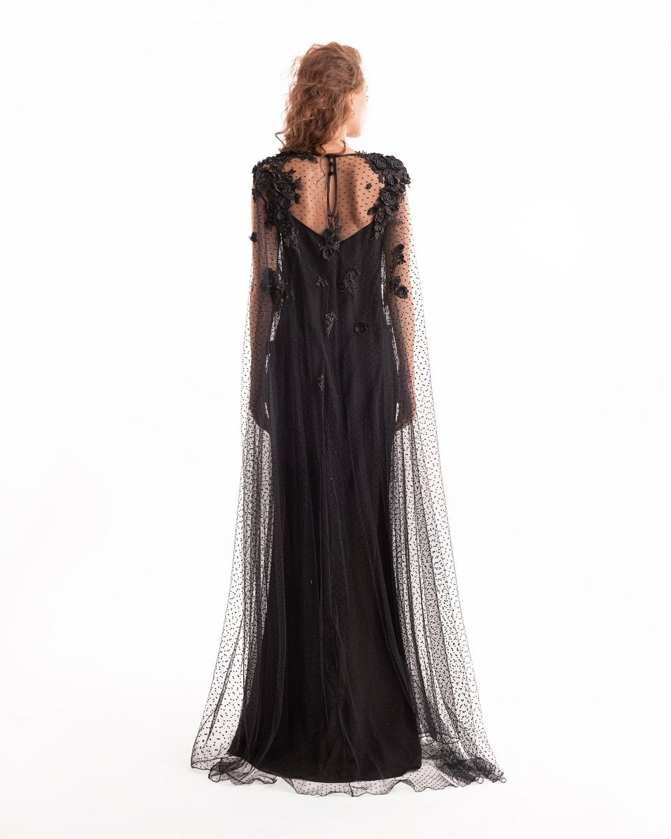 Draped Cape - like Dress - Gemy Maalouf
