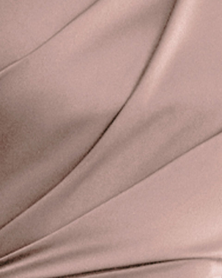 Asymmetrical Ruffled Draped Dress - Gemy Maalouf