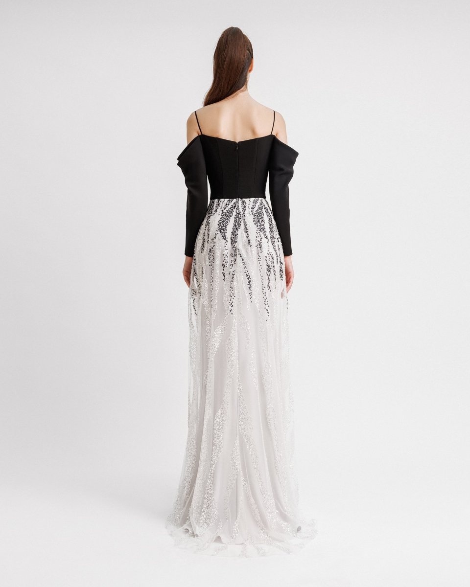 Off - The - Shoulder Draped Dress - Gemy Maalouf