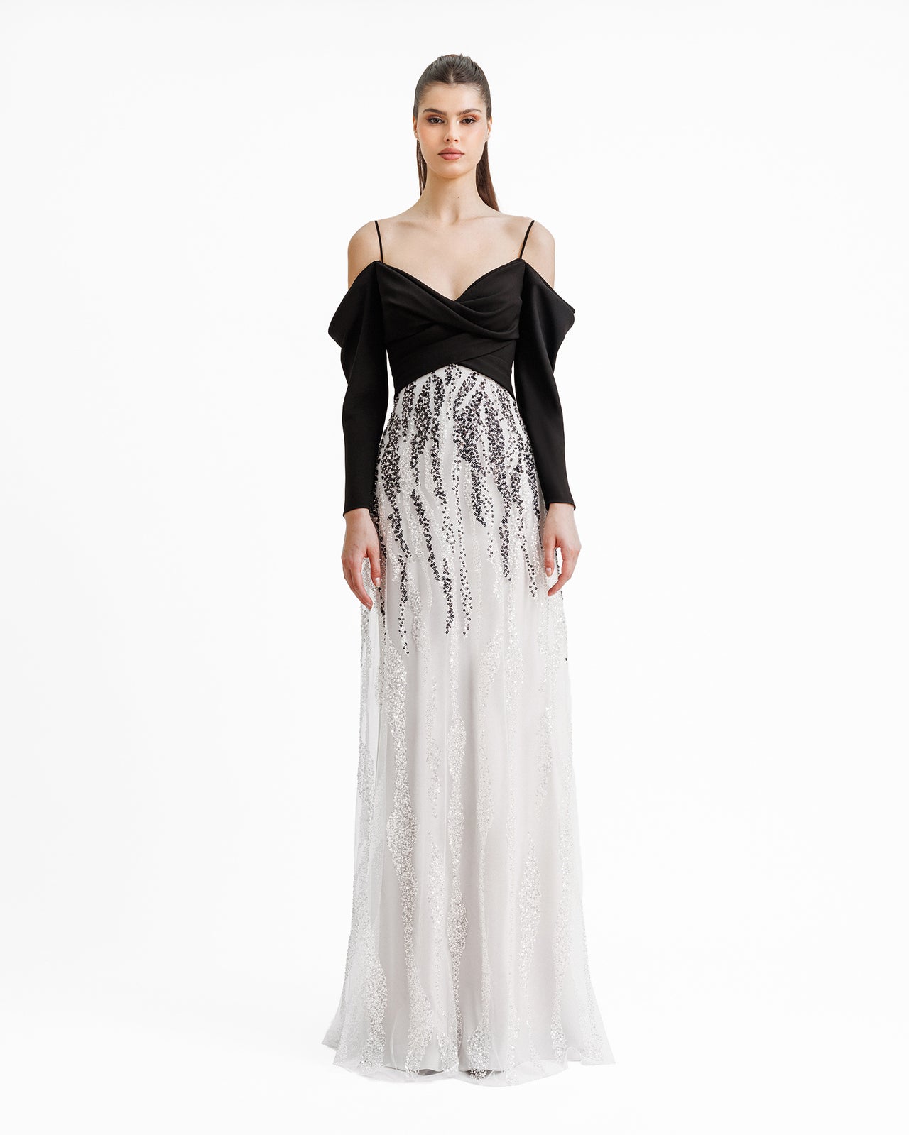 Off-The-Shoulder Draped Dress
