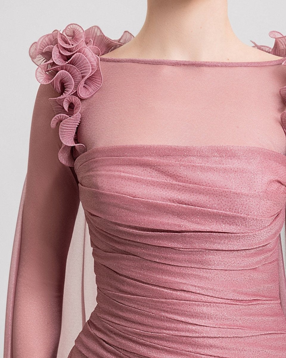 Dress with Detachable Long Sleeves Top - Gemy Maalouf