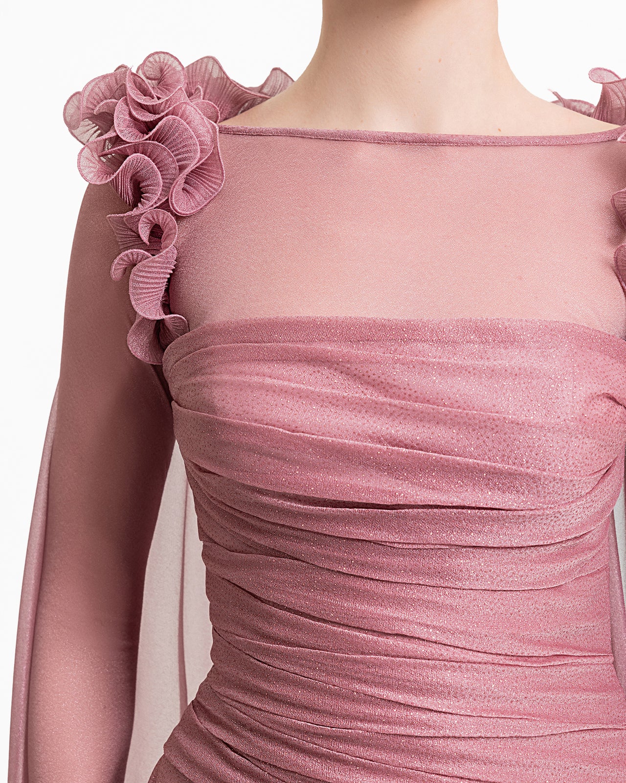 Dress with Detachable Long Sleeves Top