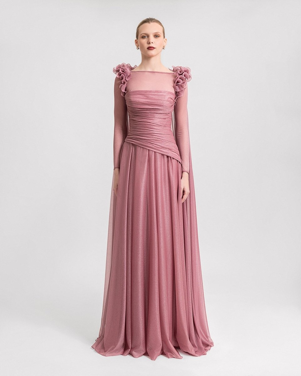 Dress with Detachable Long Sleeves Top - Gemy Maalouf