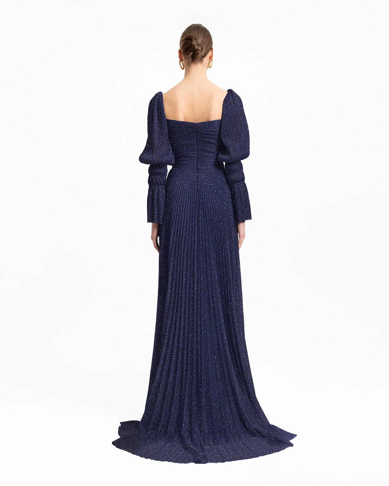 Puff Sleeve and Flowy Skirt Dress