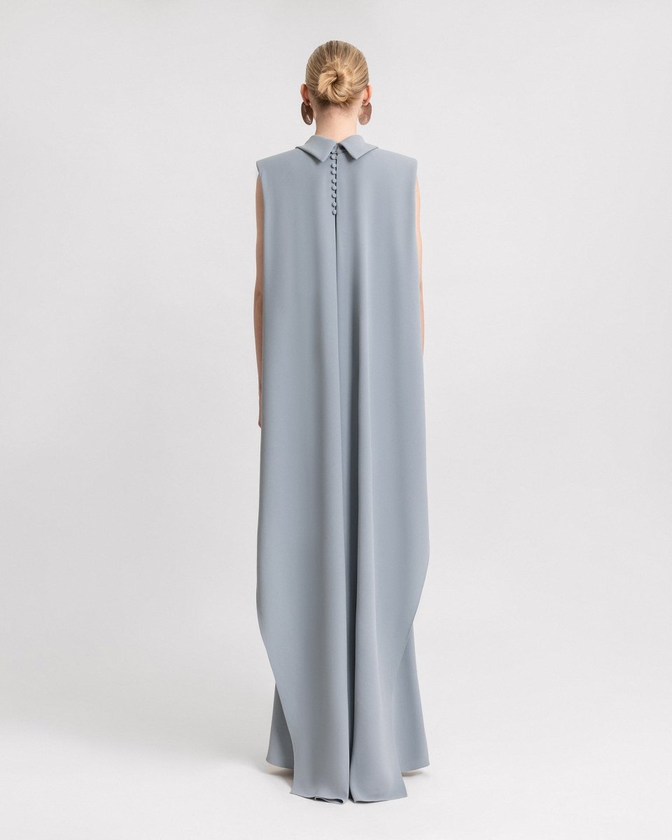 Padded Shoulders Dress - Gemy Maalouf