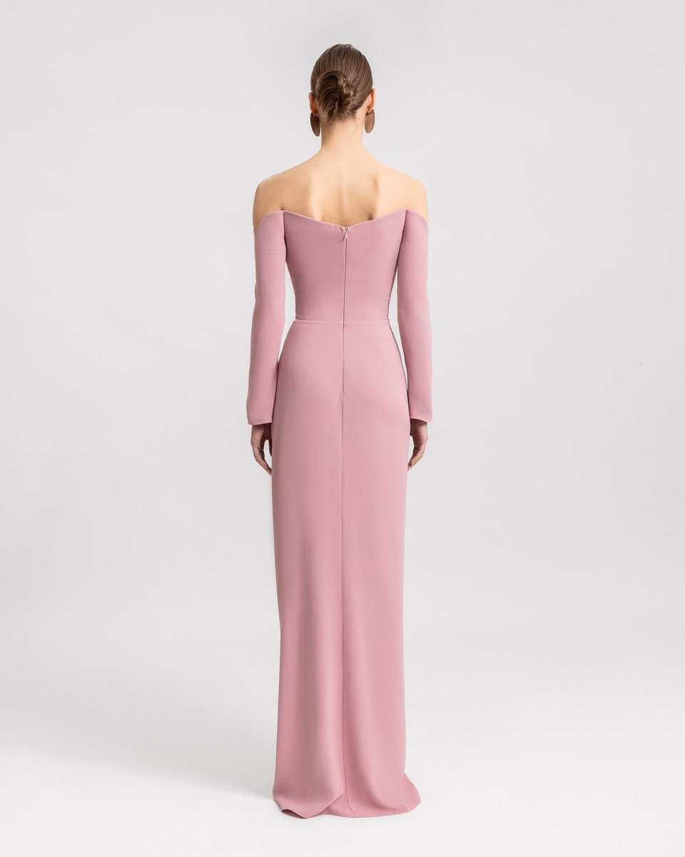 Off - Shoulders Draped Dress - Gemy Maalouf