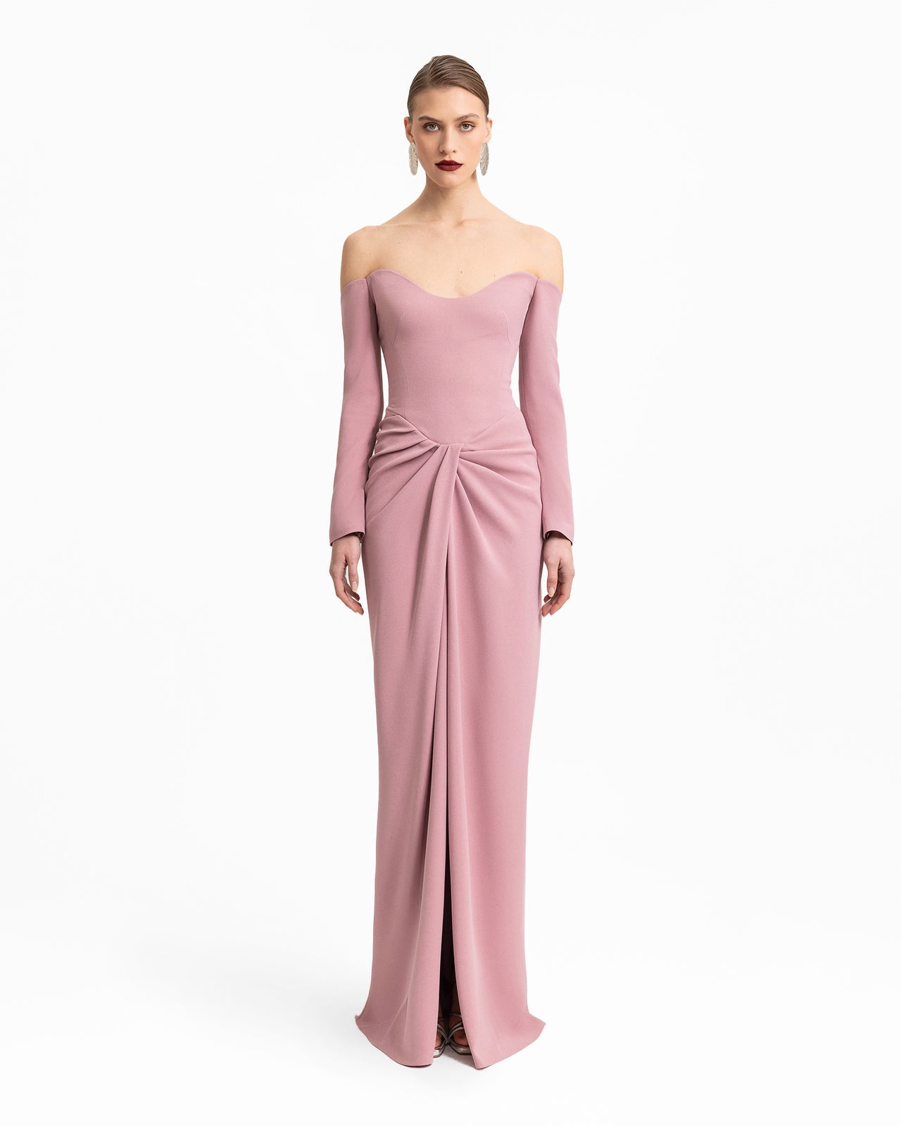 Off-Shoulders Draped Dress