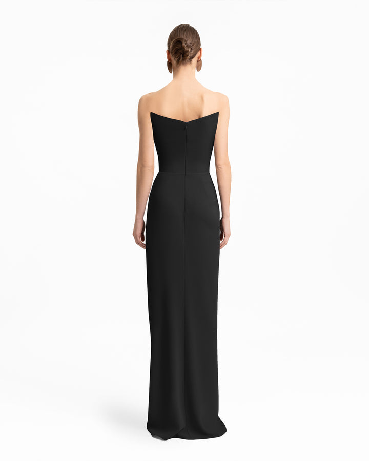 Strapless Draped Dress