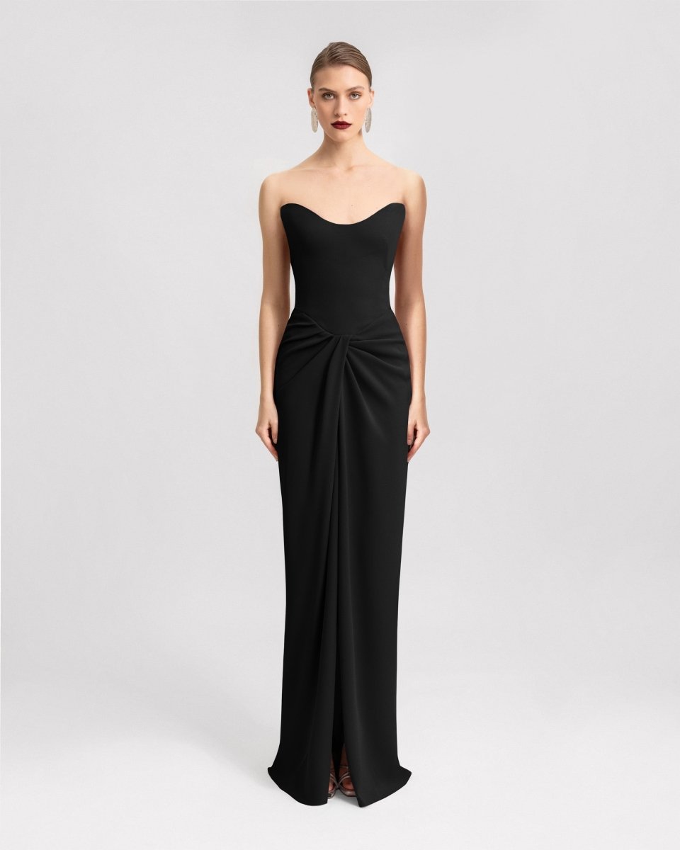 Strapless Draped Dress - Gemy Maalouf