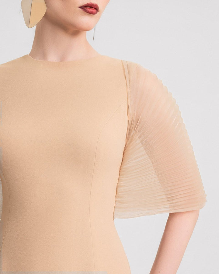 Back Bow Detail Dress - Gemy Maalouf