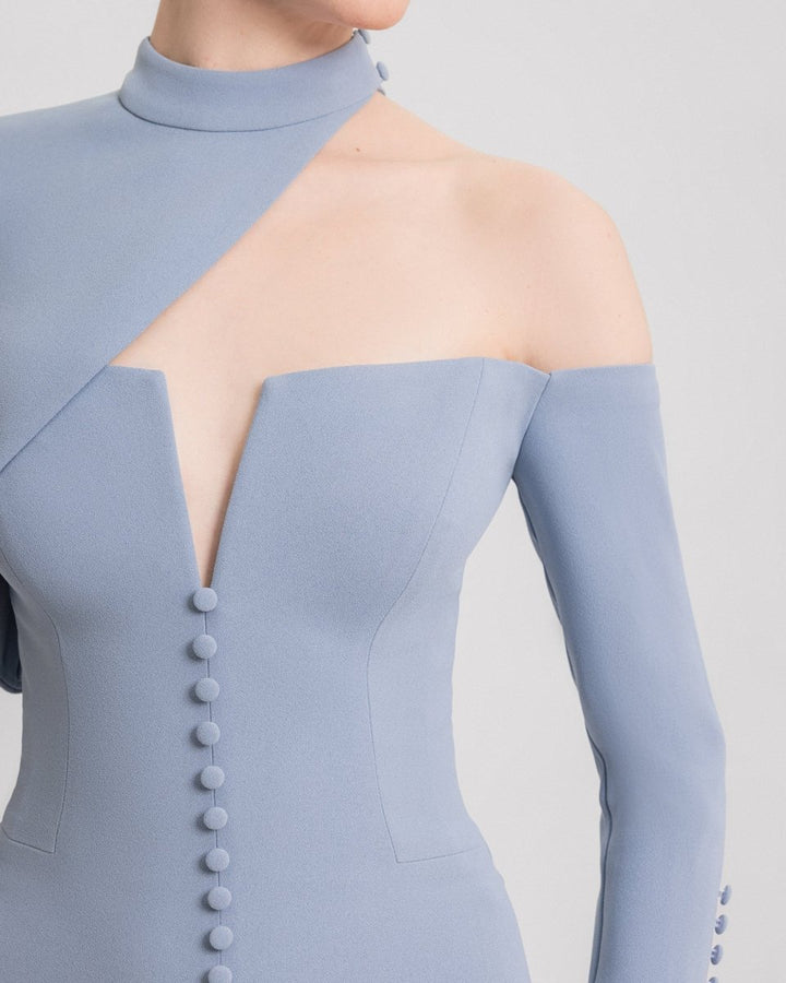 Button - Down Front Dress - Gemy Maalouf