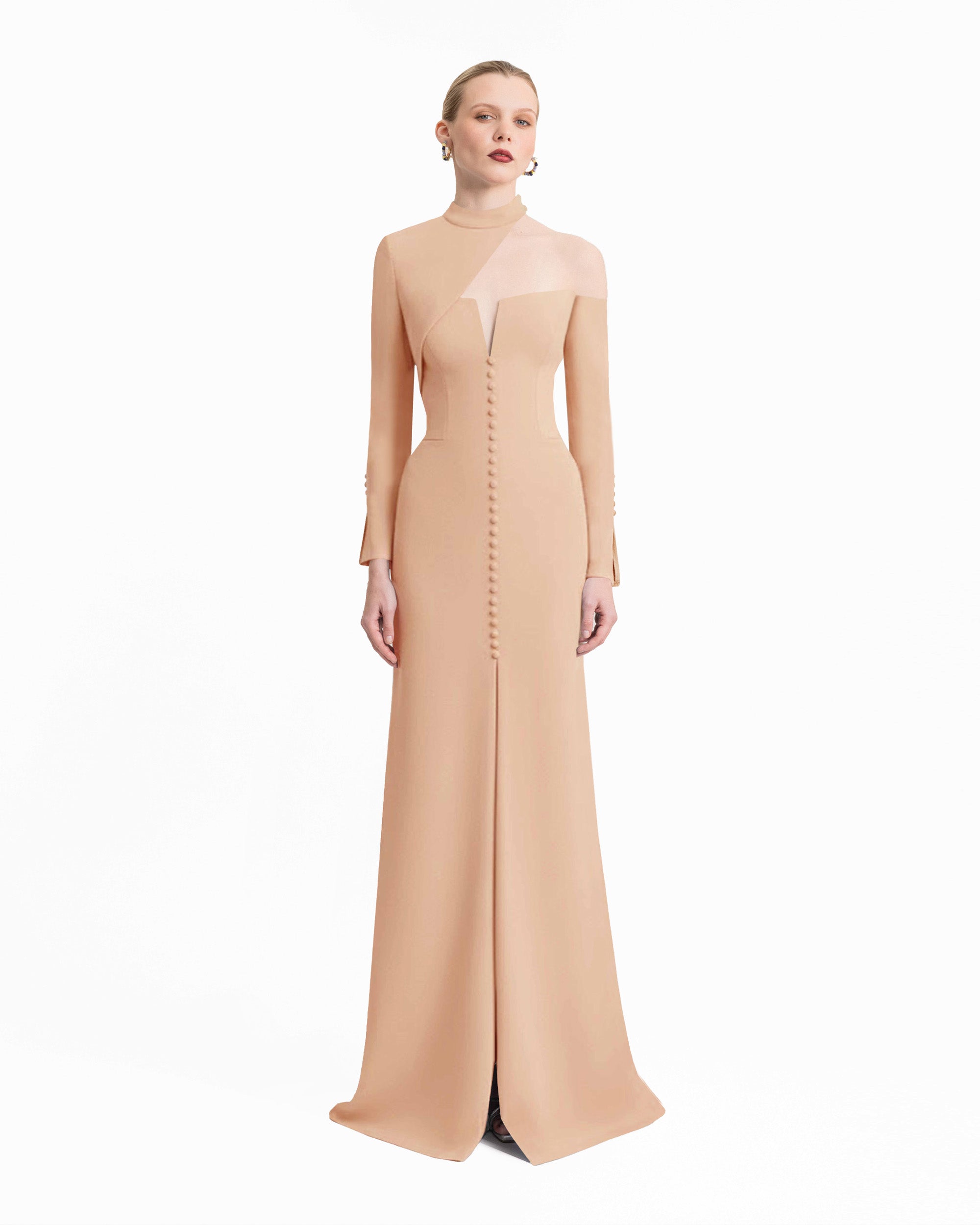 Gemy Maalouf | Evening Dresses | Button-Down Front Dress Gemy Maalouf | Evening Dresses | Button-Down Front Dress