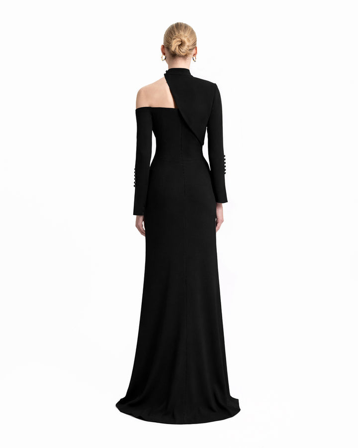 فستان بأزرار أمامية