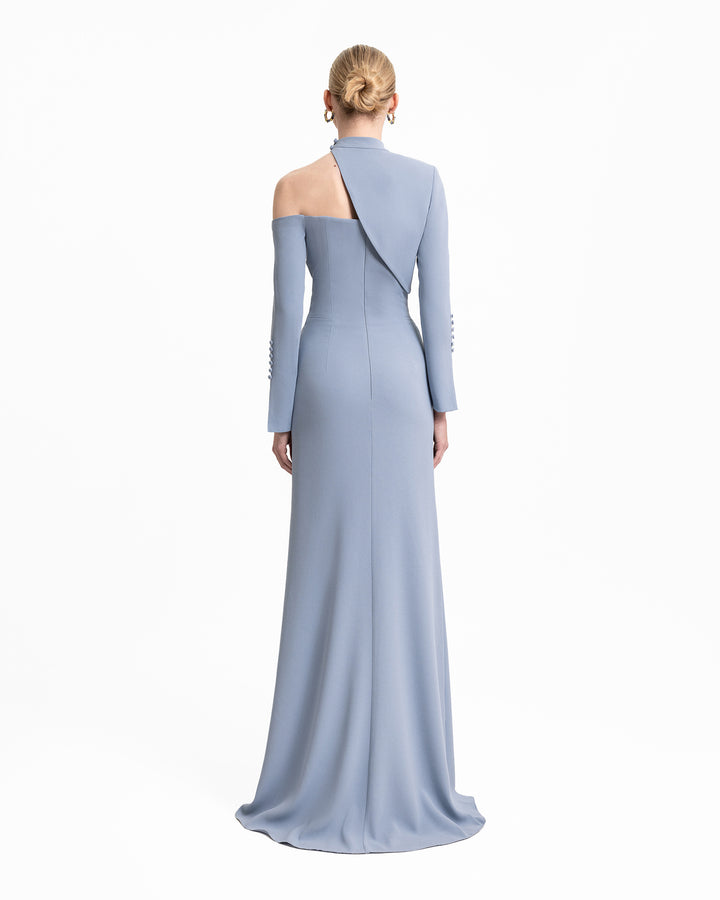 فستان بأزرار أمامية