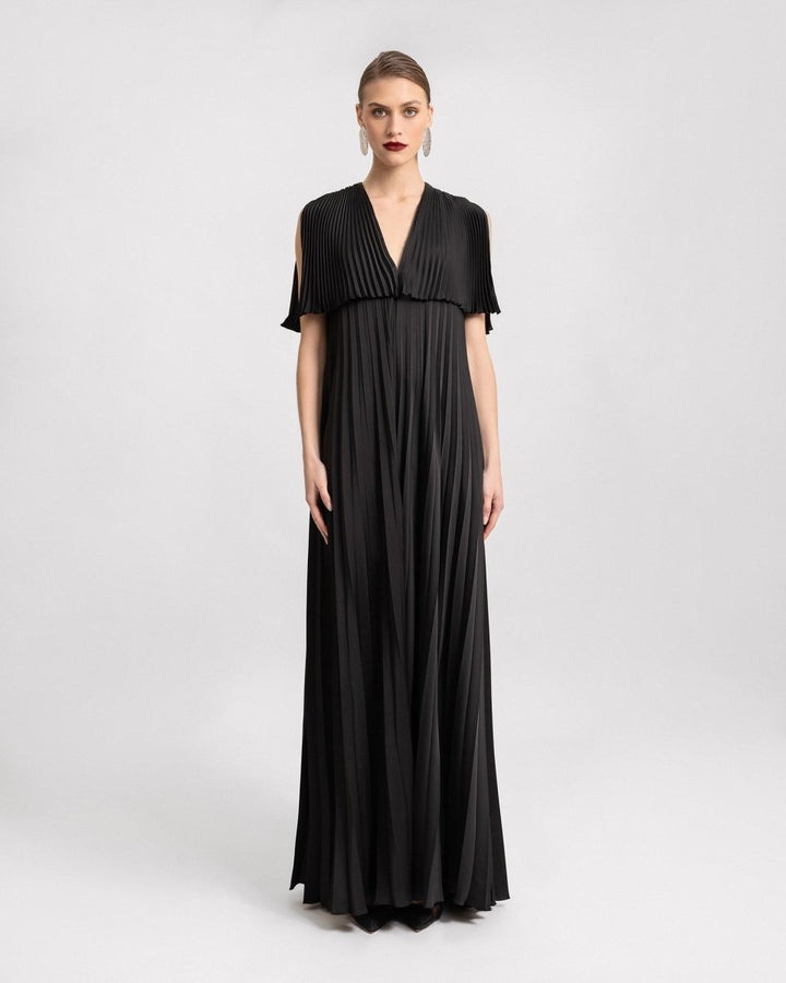 Loose - Cut Plissé Dress - Gemy Maalouf