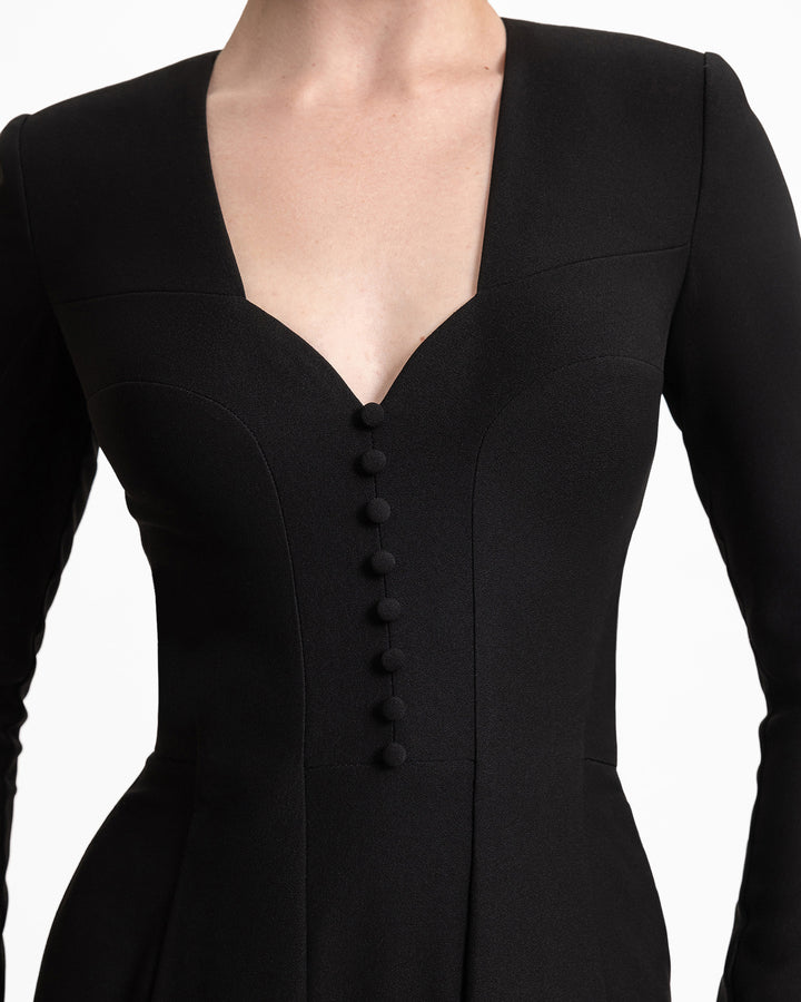 Button-Down Neckline Dress