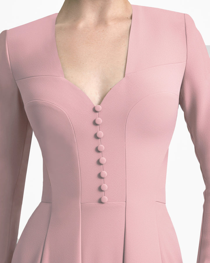 Button-Down Neckline Dress