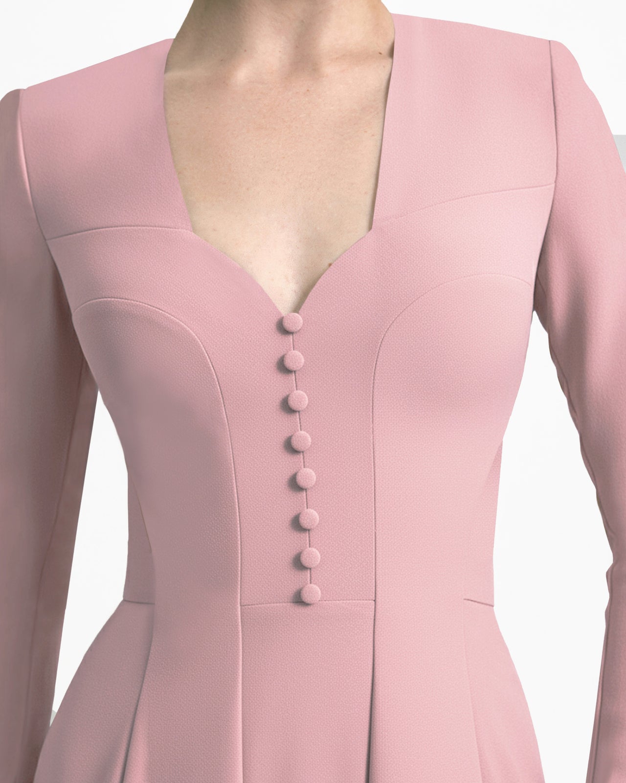 Button-Down Neckline Dress