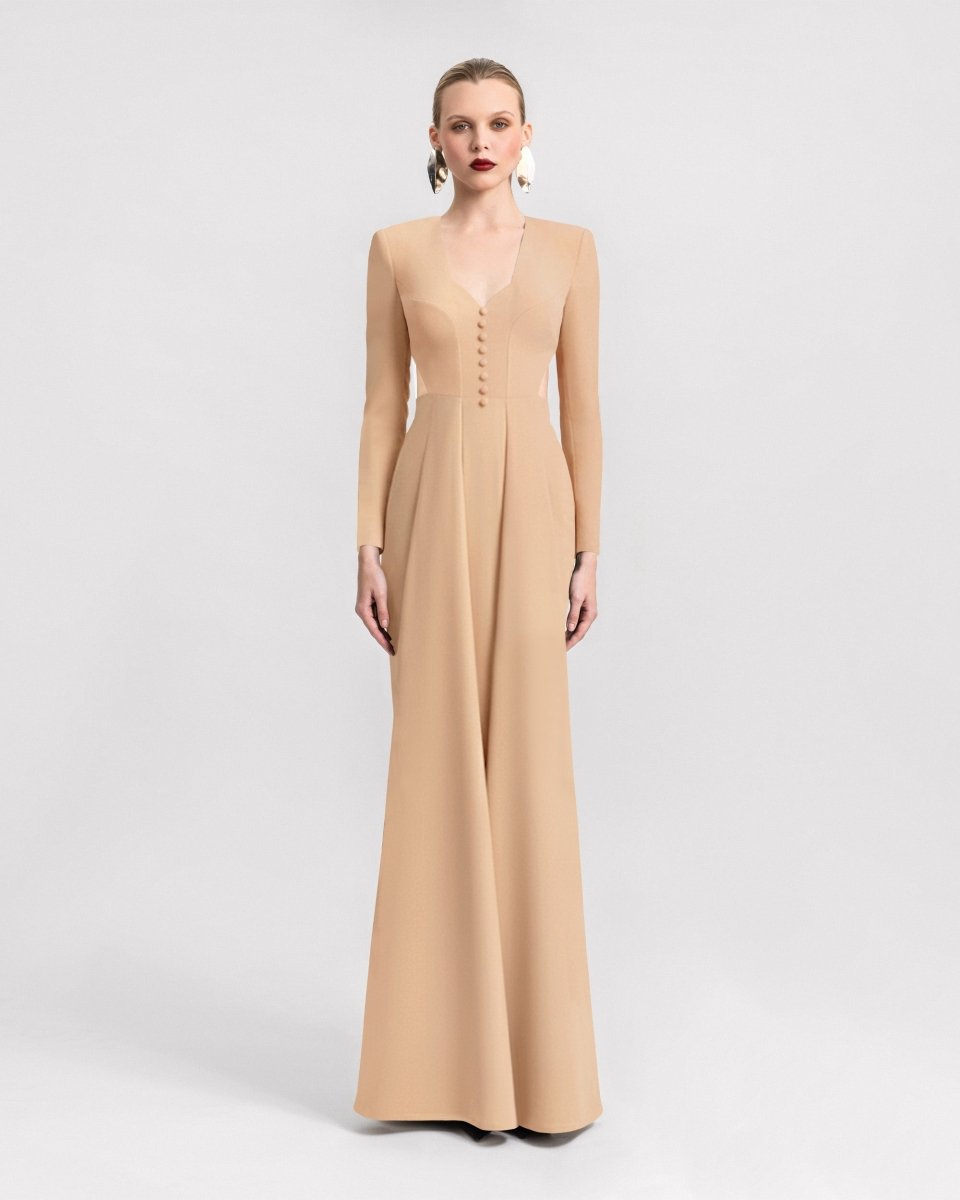 Button-Down Neckline Dress