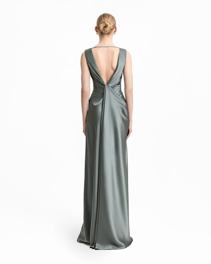 Plunged V-Neckline Dress