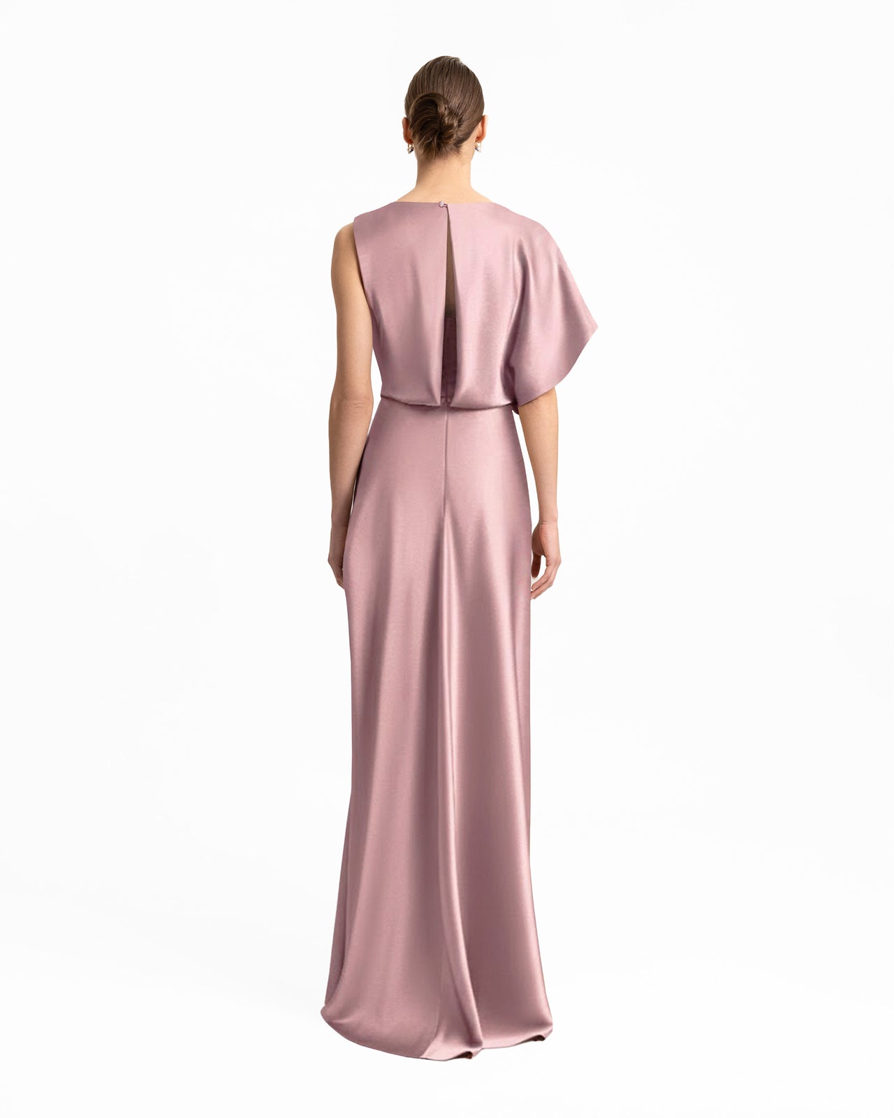 Draped Neckline and Skirt Dress