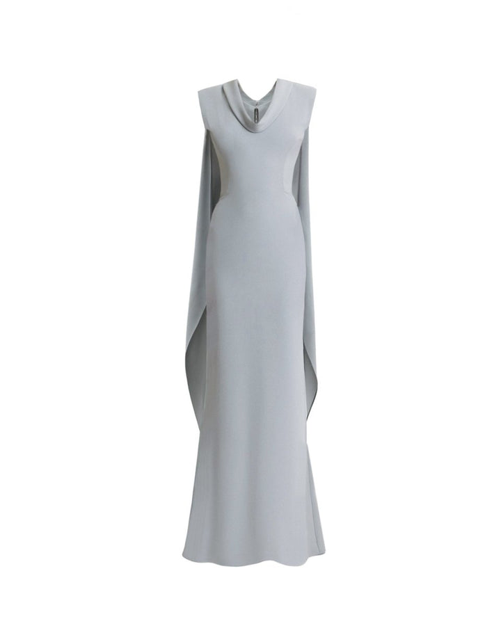 Padded Shoulders Dress - Gemy Maalouf