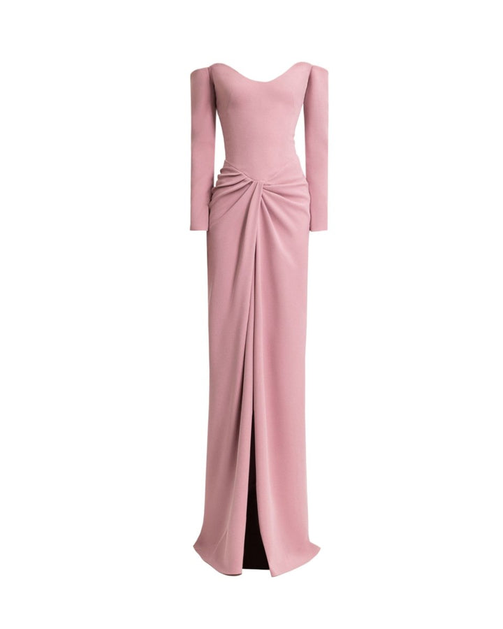 Off - Shoulders Draped Dress - Gemy Maalouf