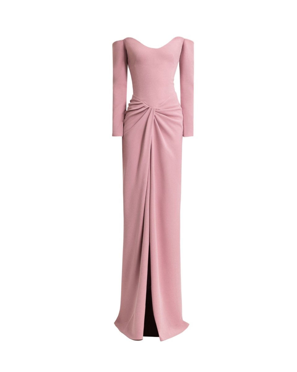 Off - Shoulders Draped Dress - Gemy Maalouf