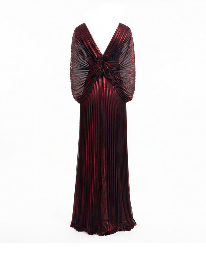 V-Neck Batwing Dress