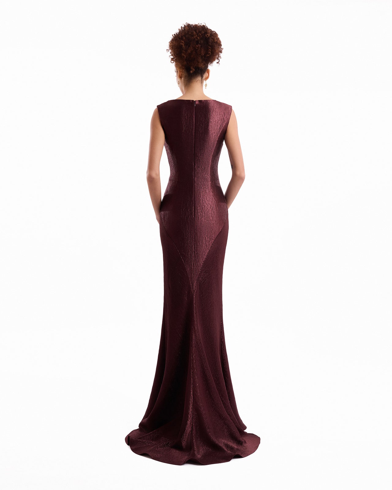 Sculpted V-Neck Dress