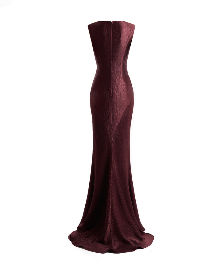 Sculpted V-Neck Dress