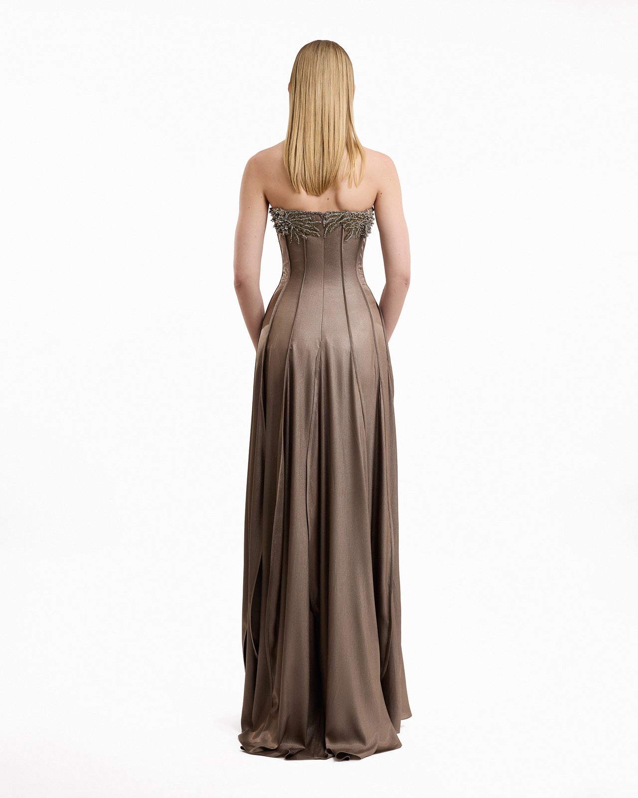 Beaded Strapless Dress
