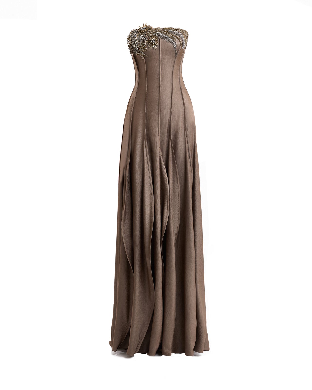Beaded Strapless Dress